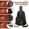 NIERBO Mochila Cruzada para Hombre y Mujer, Bolsa Impermeable para