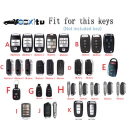 Ysbxitu Remote Control Key Case Made of TPU Accessories Fits Kia Telluride EV9 Picanto GT Line Sorento Sportage Carnival KX3 Seltos KX5 New K5 Key Fob for Remote Key 9 Buttons