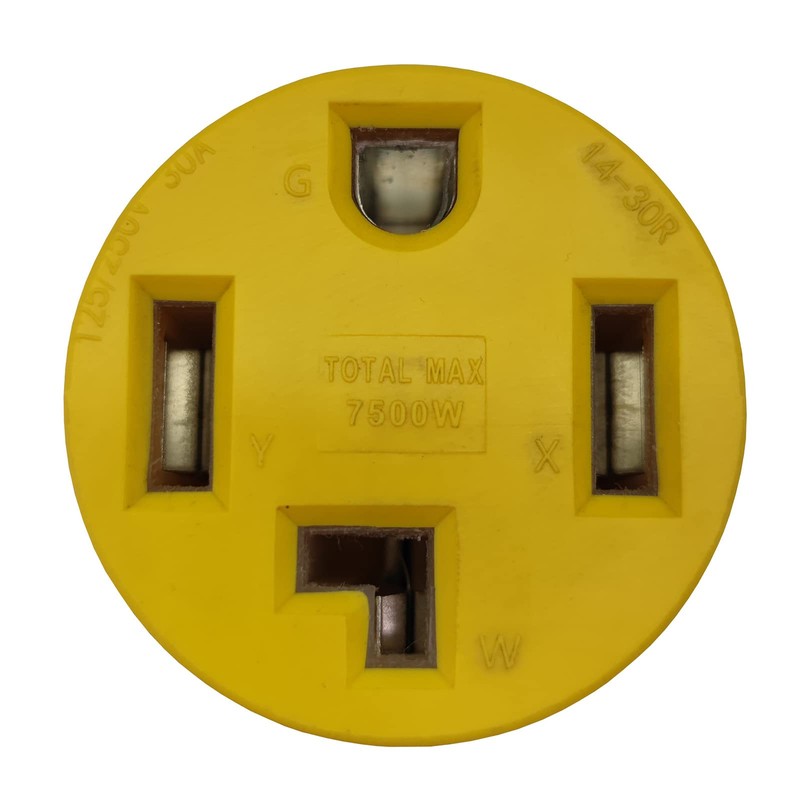 Parkworld 62961 NEMA L14-30P to 14-30R Adapter 4-Prong Generator 30A