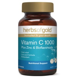 Herbs of Gold Vitamin C 1000 Plus Zinc & Bioflavonoids 120tabs Vitamin C