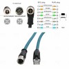 HangTon - Cable Ethernet M12 con código X de 8