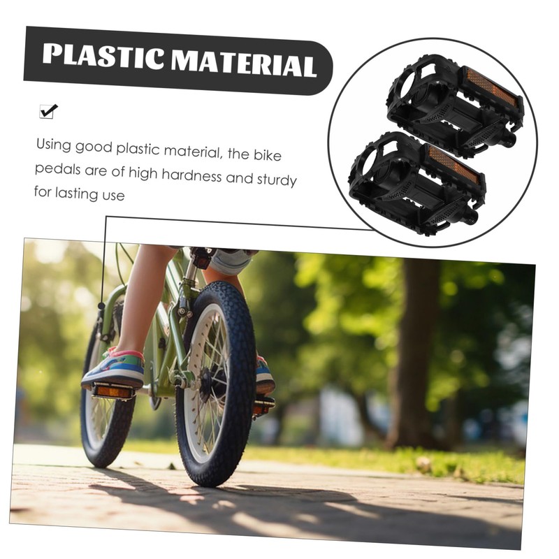 SUPVOX Replaceable Boys and Girls Bike Pedals Slip Design Mountain