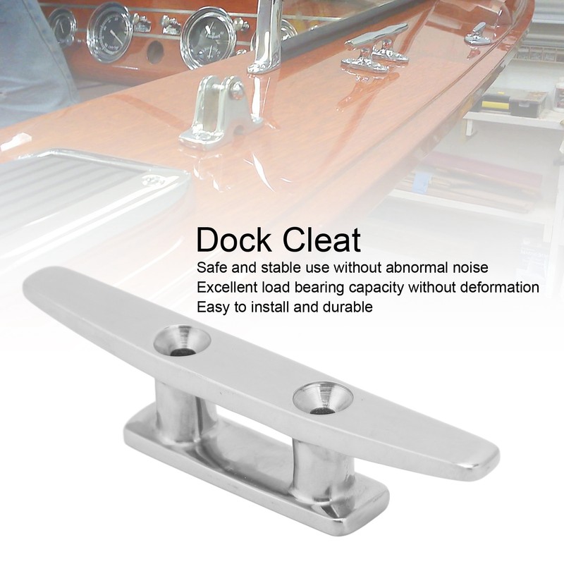 2PCs Open Base Boat Cleat 4in Universal Fit for Watercraft