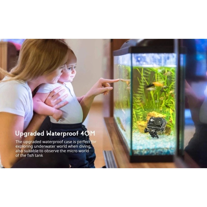 COOAU 4K 20MP Action Camera HD WiFi Waterproof Sport Camera