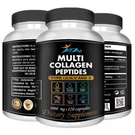 COLLAGEN Hydrolyzed 100% PURE BONES health, HAIR, SKIN and NAILS 120