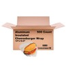 [500 Count] Insulated Foil Cheeseburger Wrap
