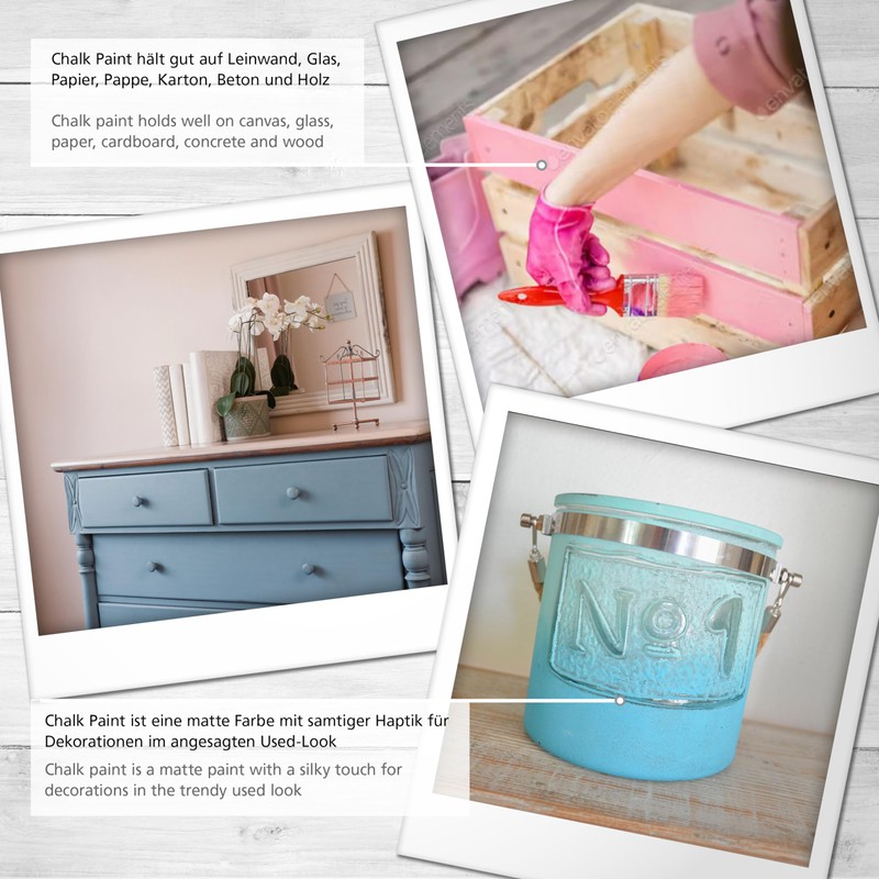 Viva Decor Chalky Opaque Paint 250ml - Powder Blue 601