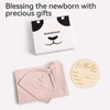 BubblePanda Rayon Made from Bamboo Baby Swaddle Blanket Set with