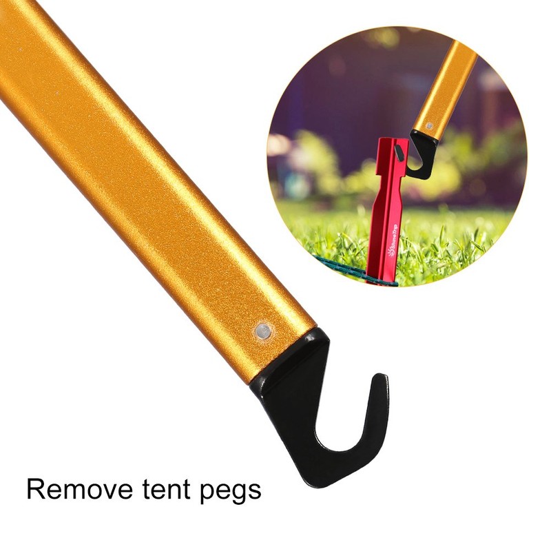 Outdoor Camping Tent Peg Stake Hammer Nail Puller Extractor Multifunctional