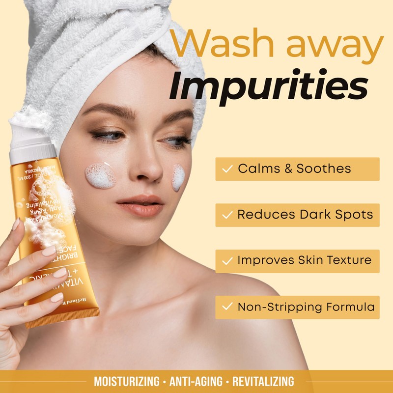 Refined Radiance Vitamin C & Turmeric Face Wash – Dermatologist