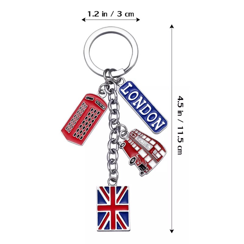 Generic Llavero De Estilo Británico Para Recuerdos De Londres, 10