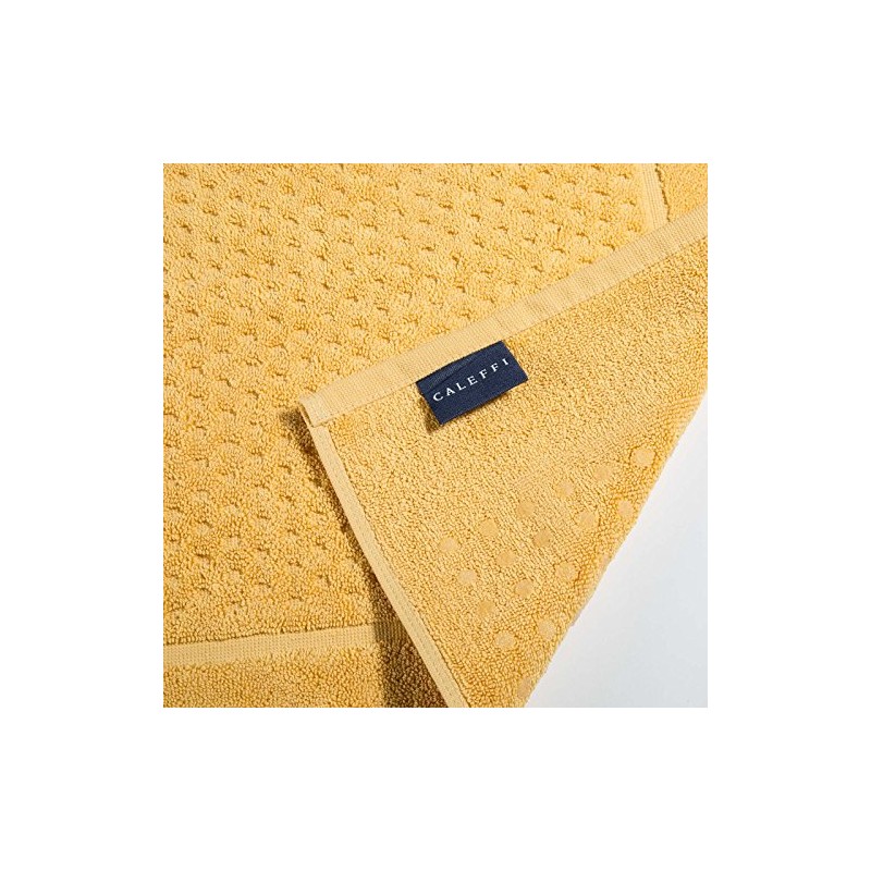 Caleffi Bathroom Carpet, Cotton, Yellow, CM 60X100
