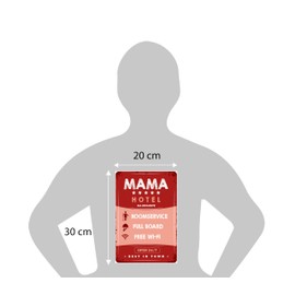 DODINO 20 x 30 cm Retro Tin Signs Mum Hotel All Inclusive Funny Saying as a Gift Humour Metal Decorative Gift Sign