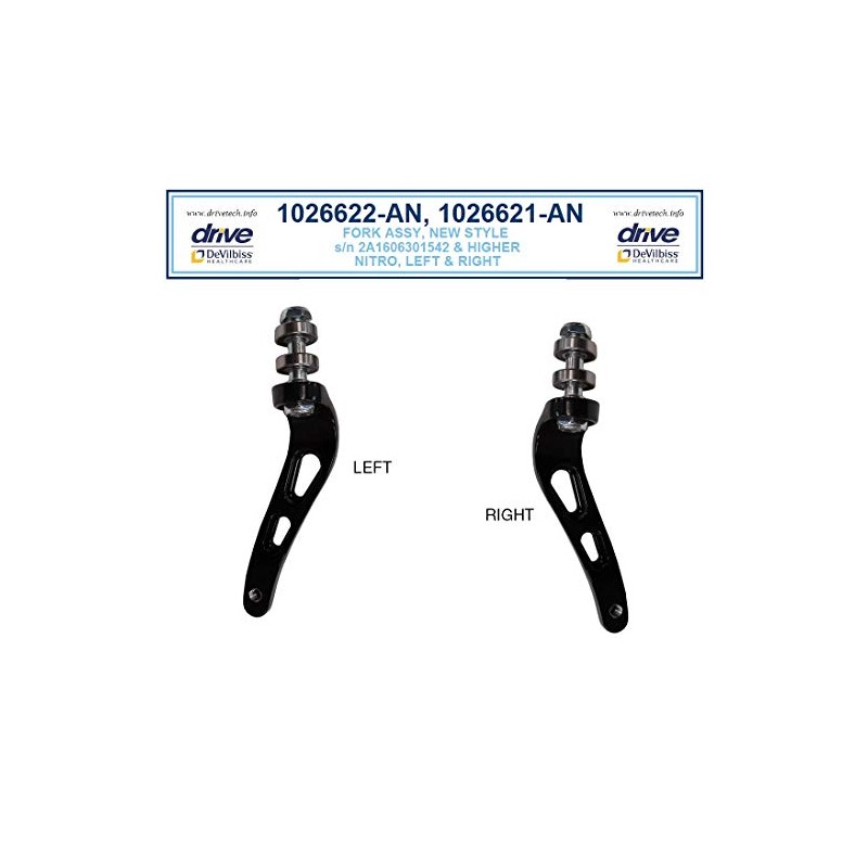 Replacement Parts for Drive Nitro Aluminum Rollator, Tall Height -