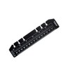 PHILSP 2 Pieces Black/Clear Plastic Page Marker Pouch Pagefinder Measuring
