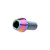Ruifu 5pcs M8x15 Cone Head Titanium Alloy M8x15mm Bolt Screw