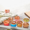 100 Pack 3.5 Oz Foil Baking Cups with Dome Lids