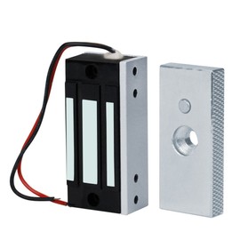 uoweky 60kg/132lbs Electronic Magnetic Lock Access Control DC12V Fail Safe Mini Small NC Door Lock for Electric Security System