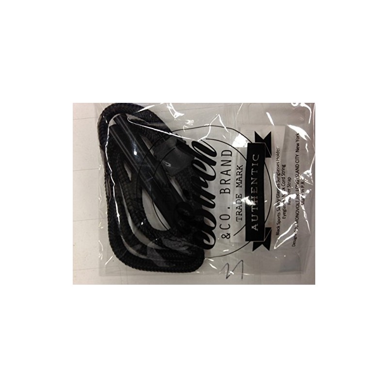 BIRCH's Black Sports Safety Glasses Sunglasses Holder Eyeglasses Neck Cord