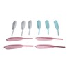 10Pcs Feather Pens Kids Ballpoint Pen Set ABS Plastic Office