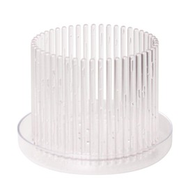 Orchitop M Set Orchid Pot with Saucer for All Orchids Transparent