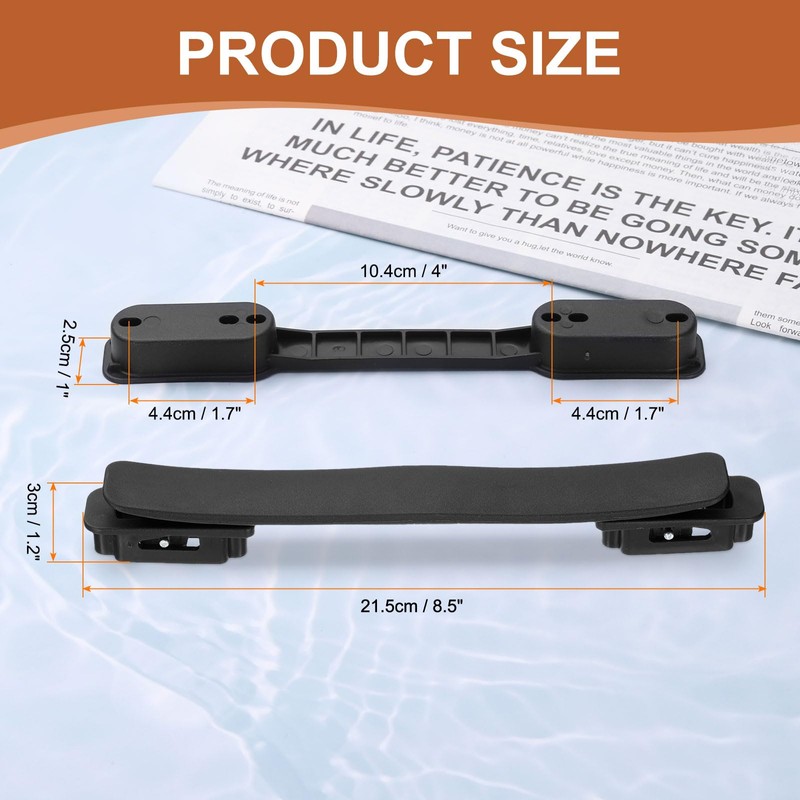 uxcell Luggage Handle Replacement 8.5 Inch Suitcase Handle Carry Strap