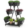 Giantex 6-Tier Rolling Raised Garden Bed, Vertical Planter Stand on