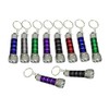 GARNECK 10pcs Mini Flashlight Creative 5 LED Powerful Flashlight Keychain Torch Keychain for Children Random Color