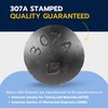 3/8" x 4-1/2" (25 Pack) Black Carriage Bolt Kit, Grade