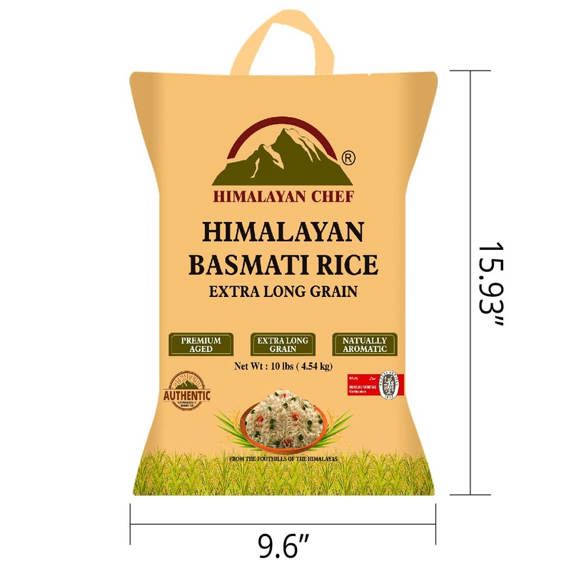 Himalayan Chef Extra Long Basmati Rice - Premium Aged Healthy