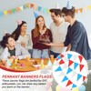 PATIKIL Pennant Banner Flags 100ft, 60 Pcs String Hanging Triangle
