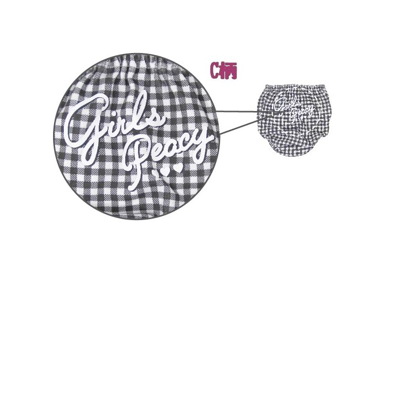 GALOW 1-Point Back Panties, Full Pattern, 3-Piece Set, 100% Cotton,