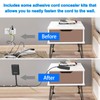 6FT Ultra Flat Plug Extension Cord with 6 Outlets, Slim
