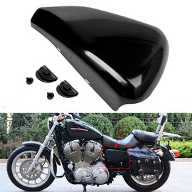 HIYOYO Gloss Black Left Side Battery Cover for Harley Sportster XL883 XL1200 1200 883 48 72 Models 2014-2021