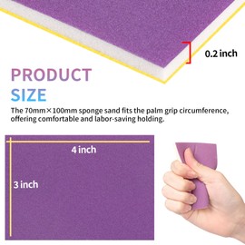 20 Pcs Sanding Sponge Set, 400 Grit Sanding Pads Flexible Foam Hand Sanding Block