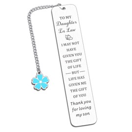 Daughter in Law Gifts from Mom Daughter in Law Birthday Gifts Easter Basket Stuffers for Kids Bridal Shower Gifts Wedding Gift for Future Daughter 1th 25th Anniversary Steel Gift Christmas Valentine