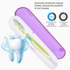 ZL‑08L UV LED Toothbrush Holder Cleaner Portable Ultraviolet Toothpaste CleanerPurple