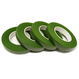 Honbay 4 Rolls 1/2" Wide 30Yard/Roll Floral Tapes for Bouquet Stem Wrap Florist Craft Projects (Light Green)