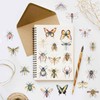 50Pcs Insects Stickers, Waterproof PET Transparent Stickers for Notebooks, Scrapbooking,