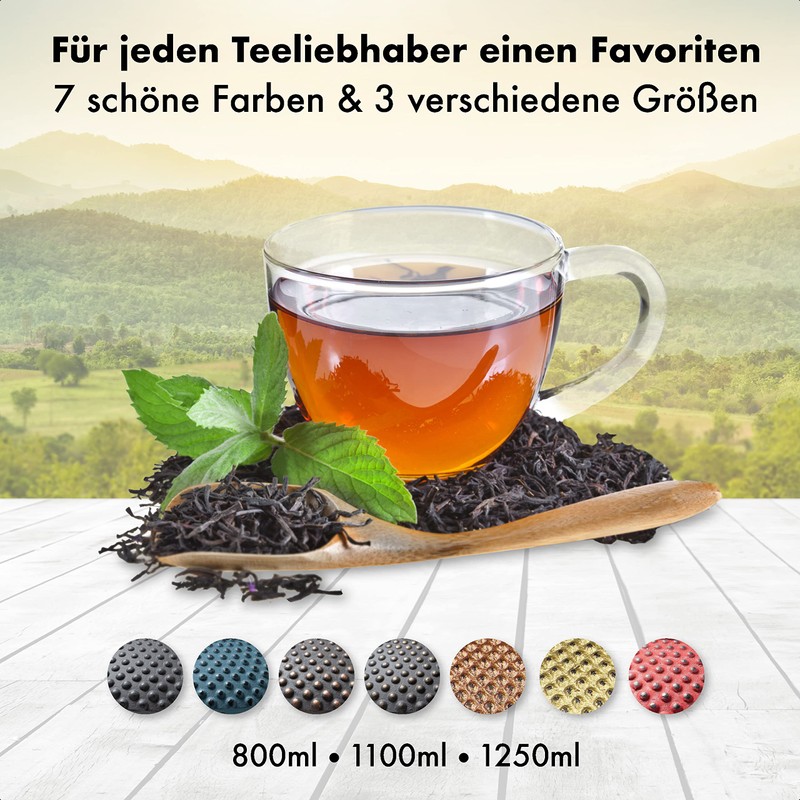 Tealøv Cast Iron Teapot 1.25 Litres | Cast Iron Teapot