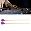 1 Pair Marimba Mallets Medium Hard Yarn Head with Maple