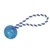 Nobby TPR ball with rope, blue, 26 cm, diameter 7