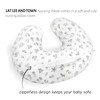 LAT Nursing Pillow and Positioner,Best for Mom Breastfeeding Pillow,100% Cotton
