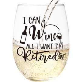 Retirement Wine Glass – Retirement Gift Wine Glass for Woman,perfect for Funny Retirement Gifts for Women, Unique Retirement Glass for Wine Lovers,Mother's Day Gifts