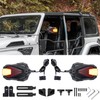 MAIKER Mirrors Doors Off with Light Compatible with Jeep Wrangler