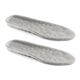 ZHEJIA Insole, Warm, Arch Support, Shock Absorption, Insole, Cold Insole, Foot, Warm, Warm, Thick Sole, Sports, Standing, Work, Daily Life, Unisex, Gray, S Size (8.7 - 9.3 inches (22.0 - 23.5 cm)