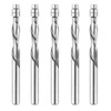 SpeTool 5PCS Down-Cut Spiral Flush Trim Router Bits Set,1/4 Inch