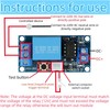 MTDELE 2Pcs 12V Latching Relay Module Single Bistable Push to