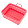 2Pcs Fryer Liner Heat Resistant Silicone Groove Design Easy to