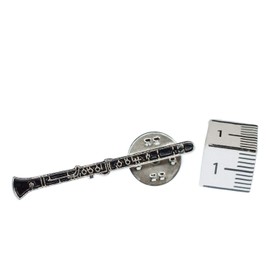 Miniblings Clarinet Brooch Pin Clarinetist Music Orchestra Jazz Mini - Handmade Fashion Jewellery I Lapel Pin Button Pins, Metal, without stone